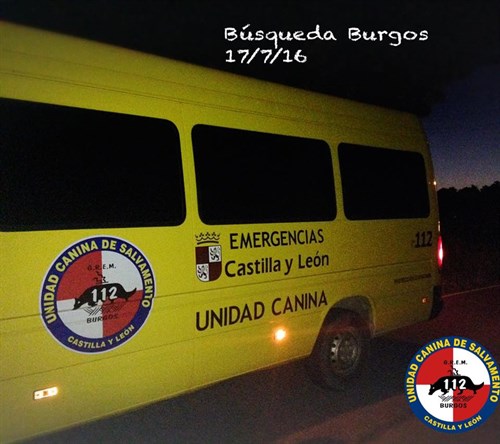 Perros De Rescate . Perros De Búsqueda . Grupos De Rescate . Persona Desaparecida . Burgos . 16-07-16