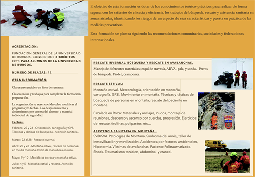 curso rescate y asistencia sanitaria en montaña